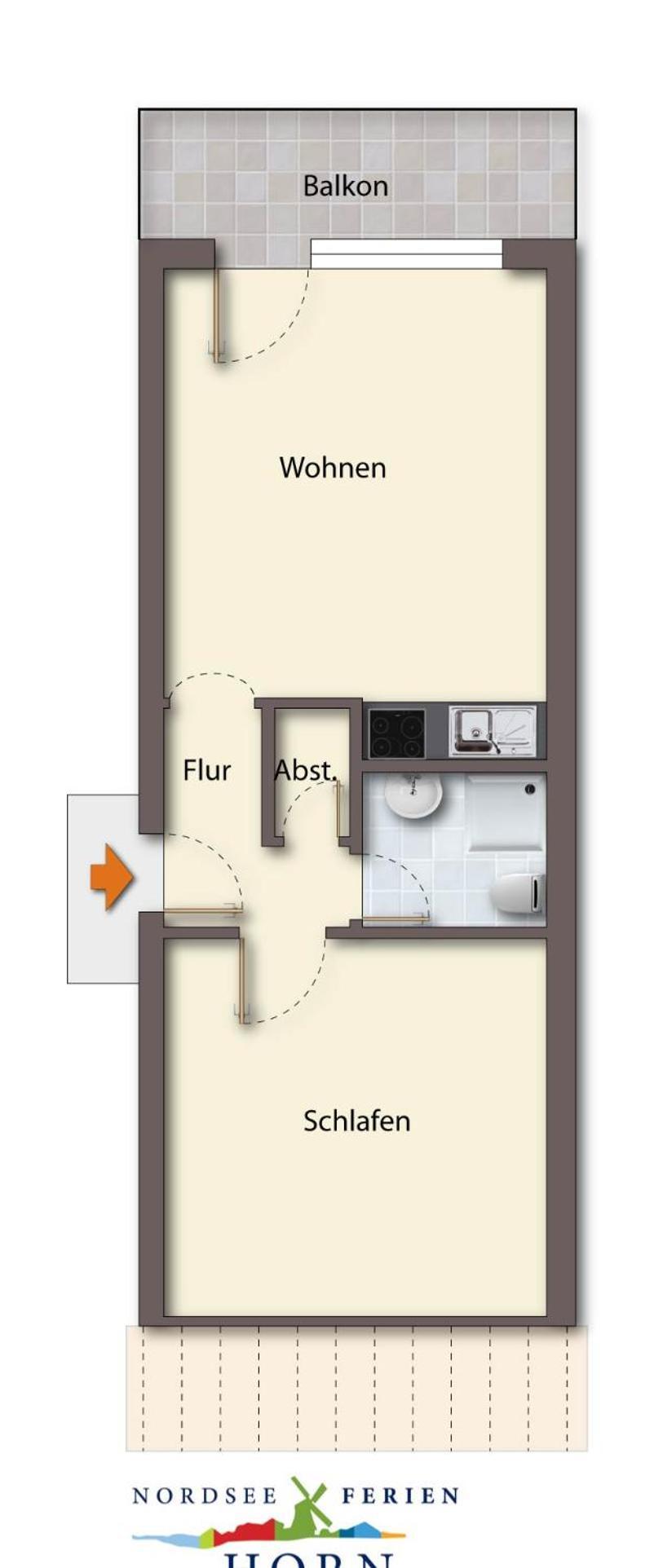 Meeresruhe Dornumersiel Bagian luar foto